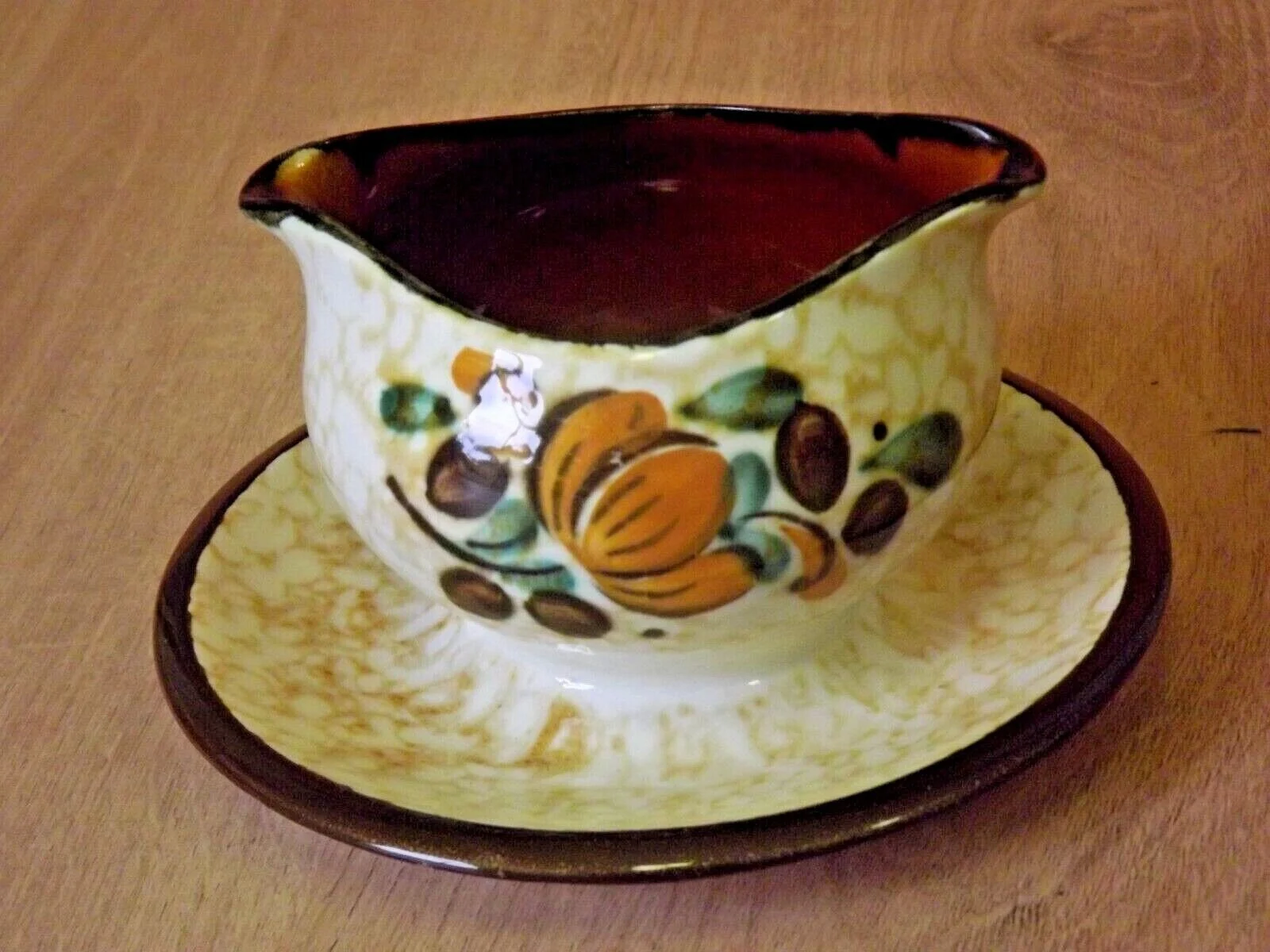 Vintage Boch La Louvière Corfou Collection Sauce/Sauce Boat Fixed Plate