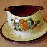 Vintage Boch La Louvière Corfou Collection Sauce/Sauce Boat Fixed Plate