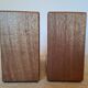 Wooden bookends shaped like an apple and pear – Minimalist design