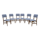 Six of Edmondo Palutari for Dassi Mid-Century Italian Teak Dining Chairs,50