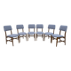Six of Edmondo Palutari for Dassi Mid-Century Italian Teak Dining Chairs,50