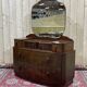English hairdresser Art Deco walnut