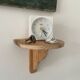 Small wooden wall shelf