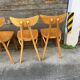 Suite de 4 chaises « banane » Lutherma
