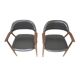 Set of 2 Mahjongg cow horn chairs