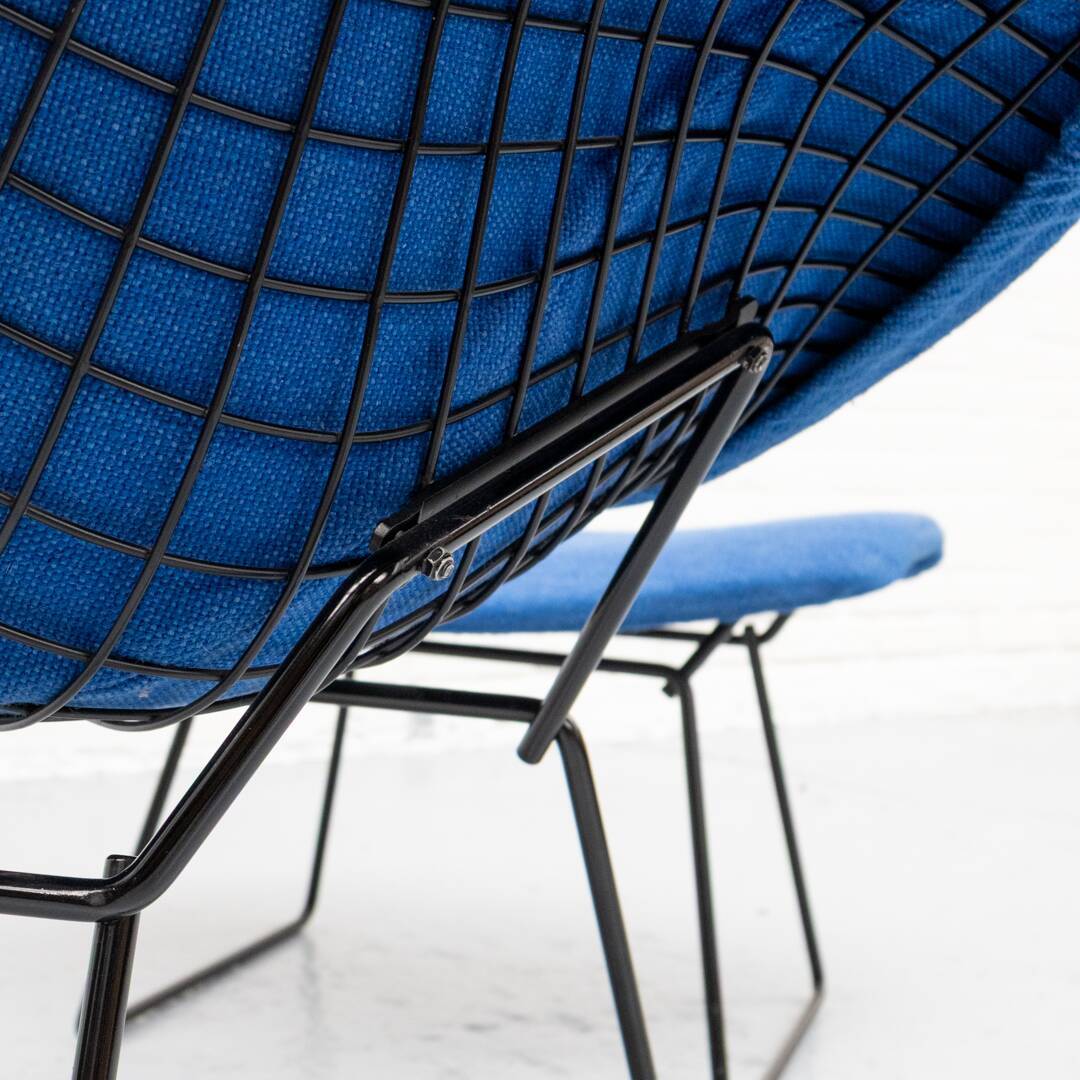 Diamond Armchair & Hocker by Harry Bertoia for Knoll