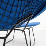 Diamond Armchair & Hocker by Harry Bertoia for Knoll