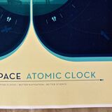 Impression d'après nasa deep space atomic clock blue