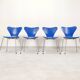 4 chaises papillon d'Arne Jacobsen pour Fritz Hansen