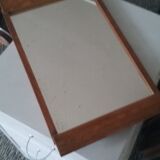 Mirror tray with wooden handles, early 20th century