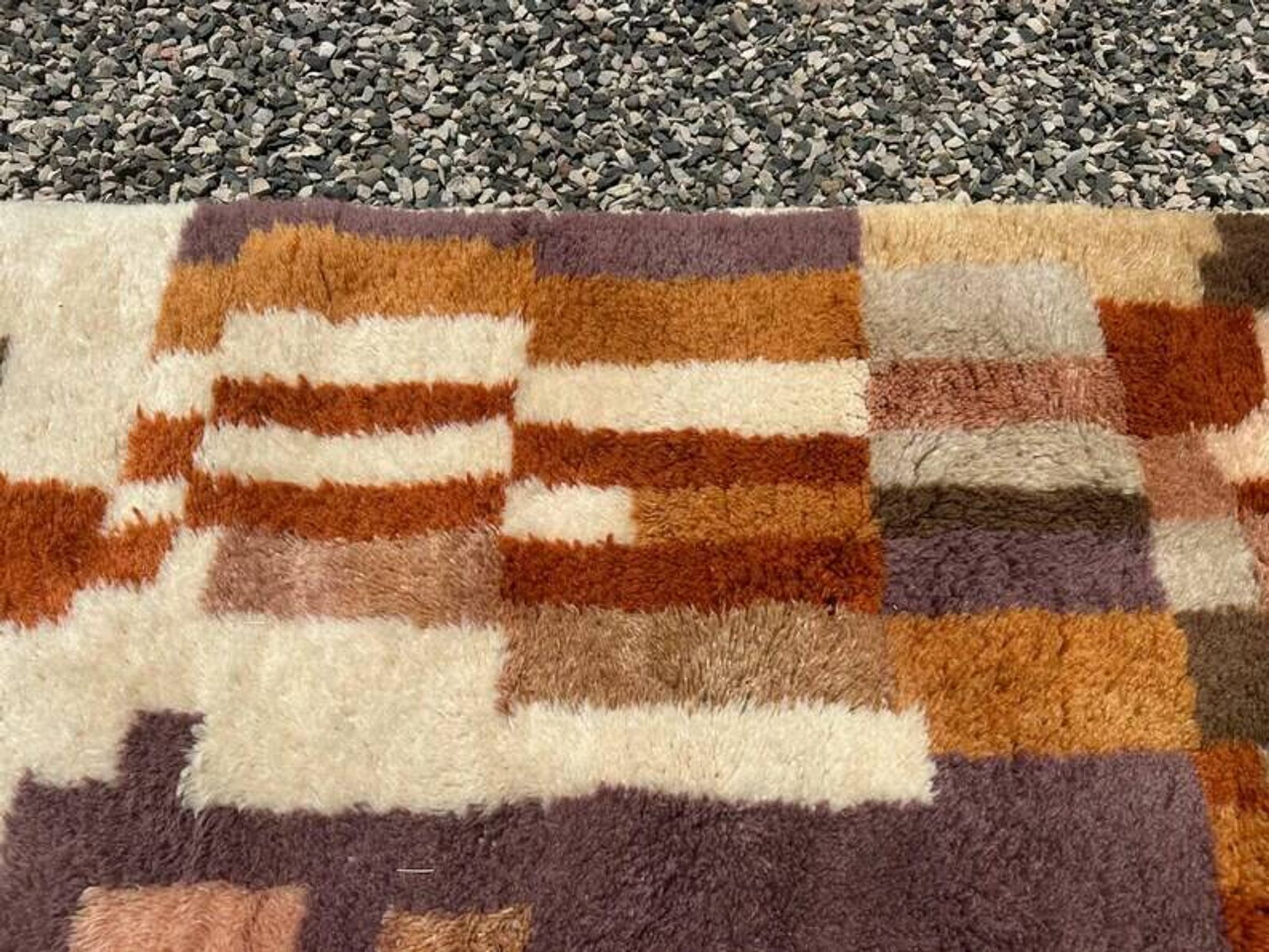 Multicoloured Moroccan Mrirt rug 300x200 cm – abstract geometric pattern