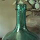 Green glass demijohn 2 L Viresa