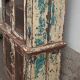Armoire vitrée en bois ancienne patinée