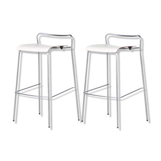 2000s Set of 2 “Chip B” bar stools by Antti Kotilainen for Piiroinen, Finland