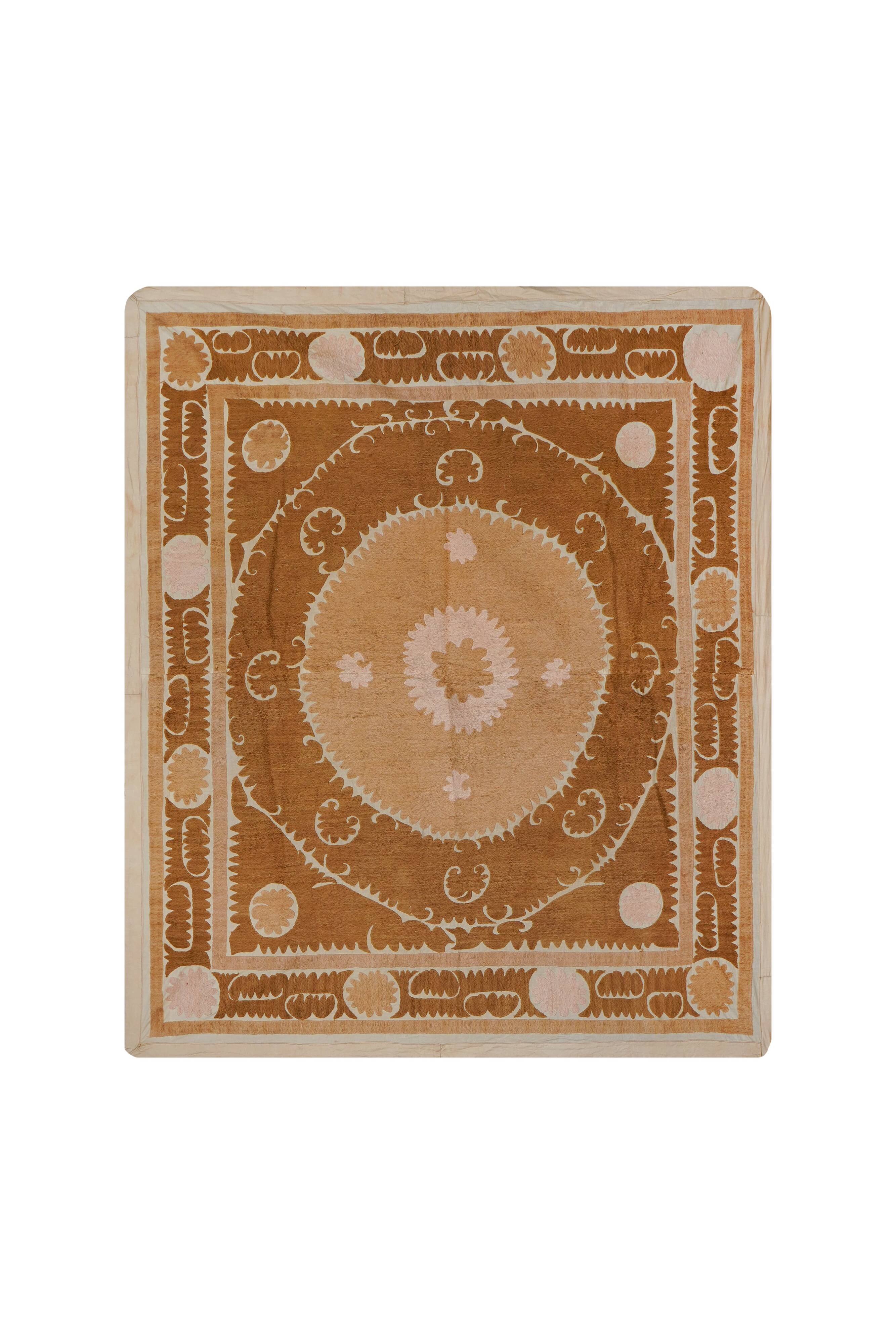 Vintage Turkish hand-knotted rug 134x158 cm