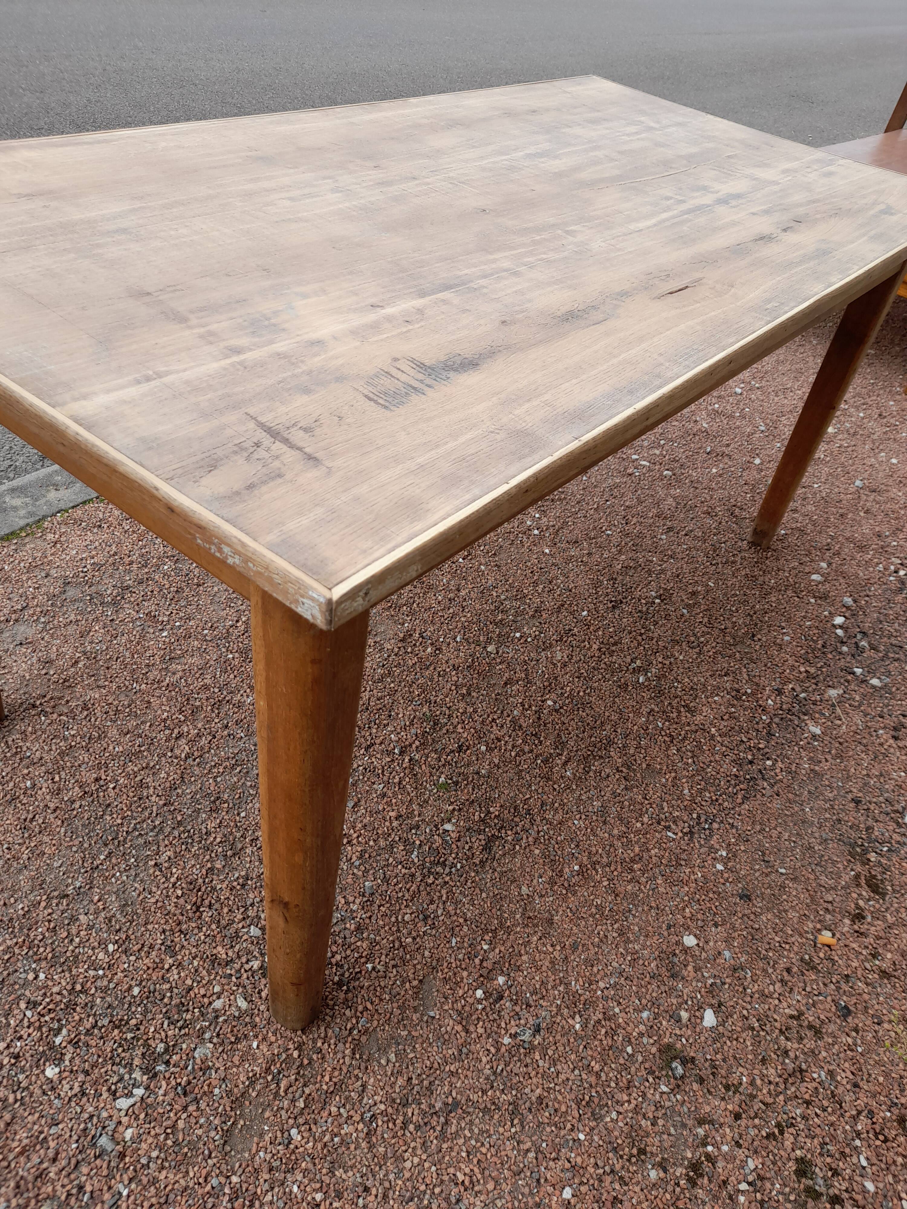Old oak farm table - 1m62