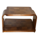 1930s Art Deco side table in marquetry walnut