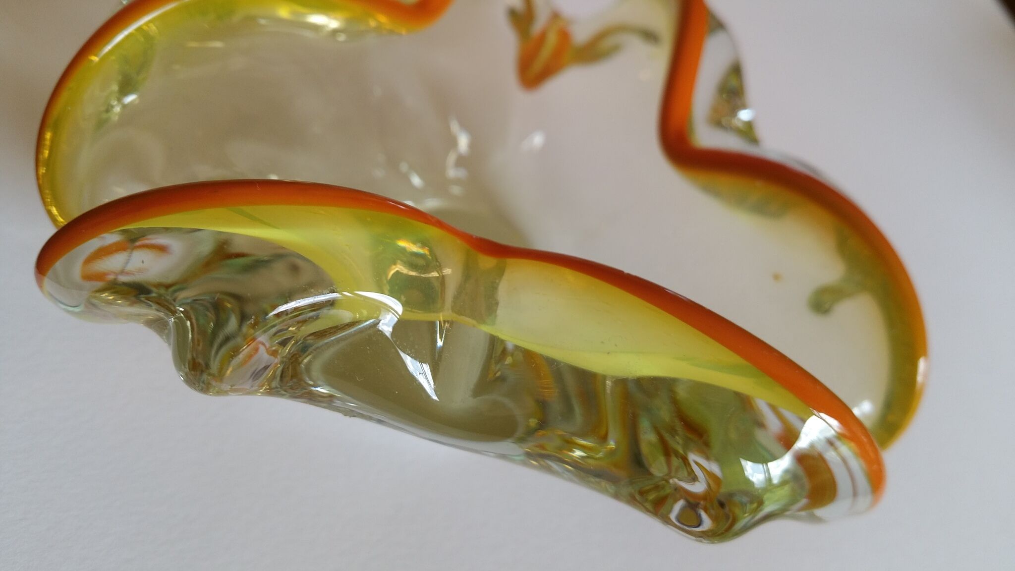 Murano two-tone ashtray