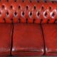 Chesterfield sofa 3 places in cowhide leather