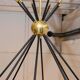 Italian metal and brass chandelier
