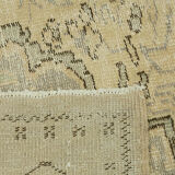 Handmade Oriental Unique 1980s 283 cm x 324 cm Beige Wool Carpet