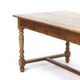 Table à manger en chêne antique de ferme française rustique
