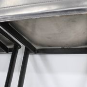 1980s Set of Four Dining Chairs in Leather in Matteo Grassi Style, Italy