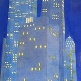 Night street contemporary school