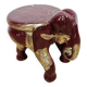 Antique elephant xl side stool / 19th century / unique boho chic piece.