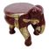Antique elephant xl side stool / 19th century / unique boho chic piece.