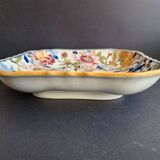 Square ceramic dish from Gien, Peonies model