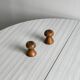 Wooden salt and pepper shakers