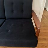 Vintage Scandinavian three-seater sofa