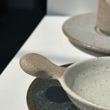 Modular Indonesian ceramic tableware service (6 elements + cups)