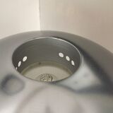 Mushroom lamp 70s glass and metal