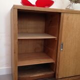 Furniture business in wood oak veneer 3 sliding doors