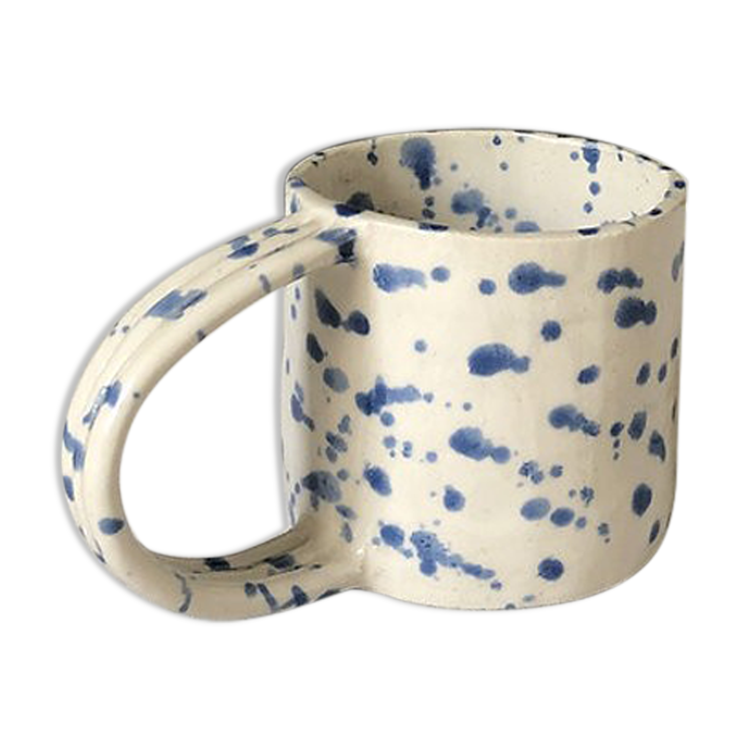Blue speckled handle cup - Cassandre Bouilly