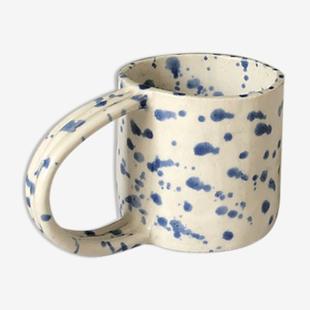 Blue speckled handle cup - Cassandre Bouilly