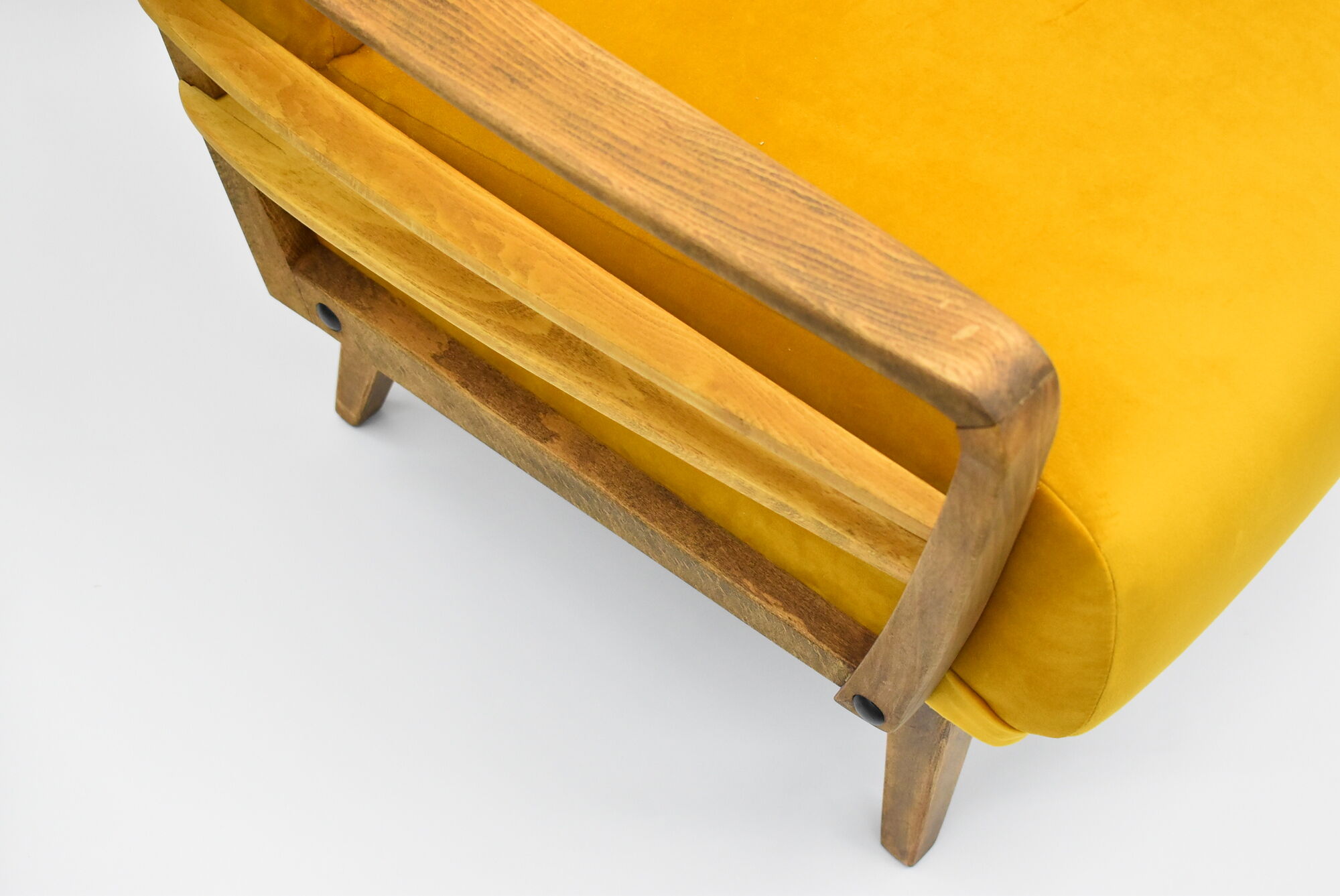 Fauteuil vintage jaune, Allemagne, années 1960