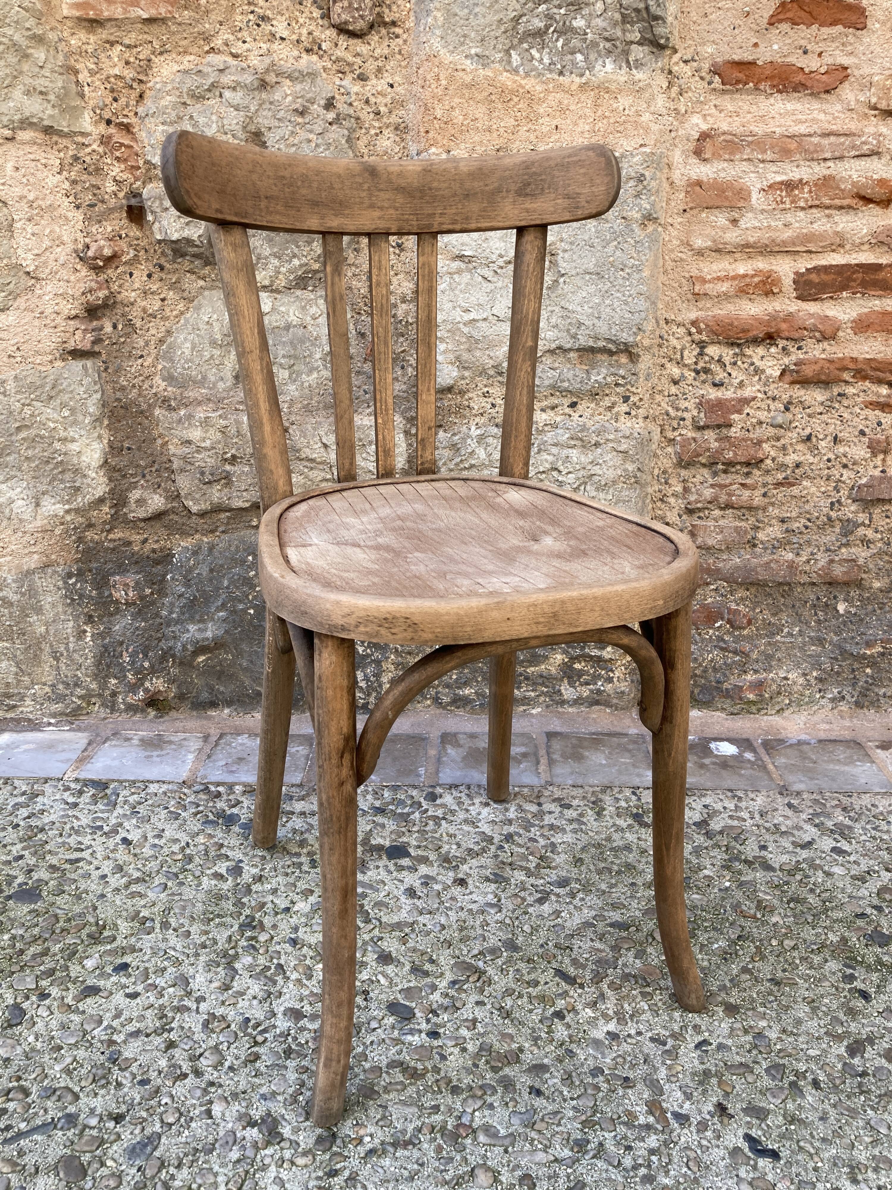 Wooden bistro chair