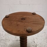 Art Deco wooden pedestal table
