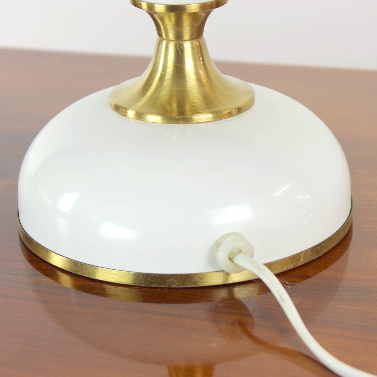 Space Age table lamp in metal and glass by Napako, Czechoslovakia, 1970s