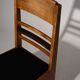 Amsterdam School oak dining chairs, Netherlands, 1920s