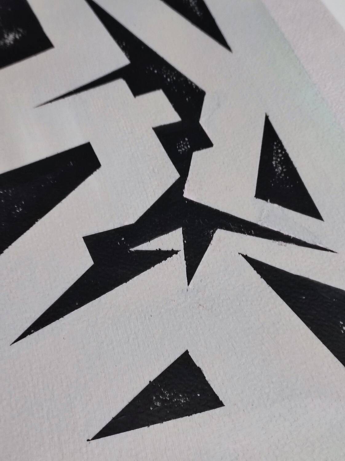 Modern geometric painting