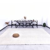 9x12 Soft Pastel White & Blue Vintage Rug, 273x357Cm