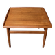 Table basse carrée en teck par Grete Jalk pour Glostrup Danemark années 1960.