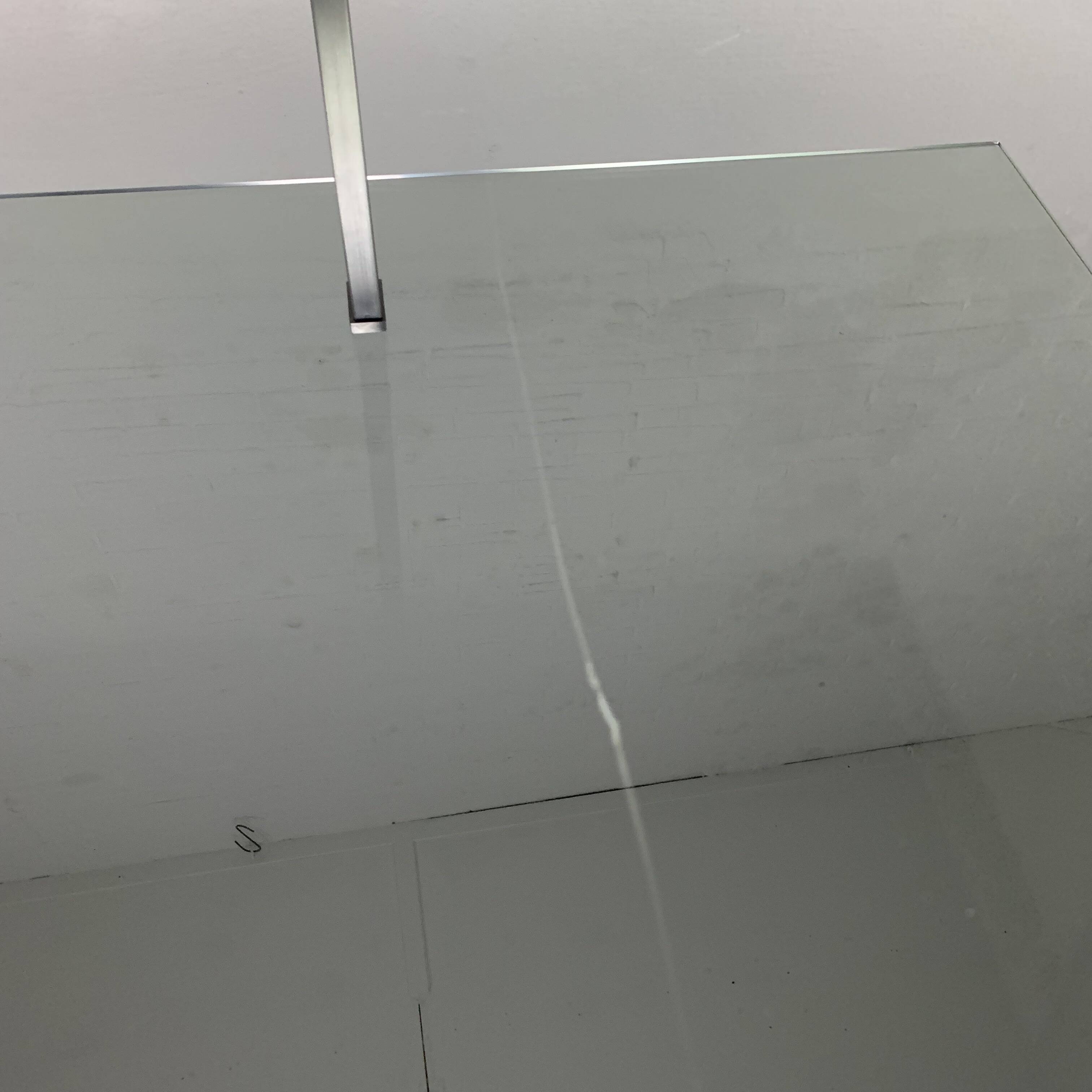 Glass coffee table 110 x 110 cm in the style of Rolf Benz and Metaform