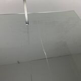 Glass coffee table 110 x 110 cm in the style of Rolf Benz and Metaform