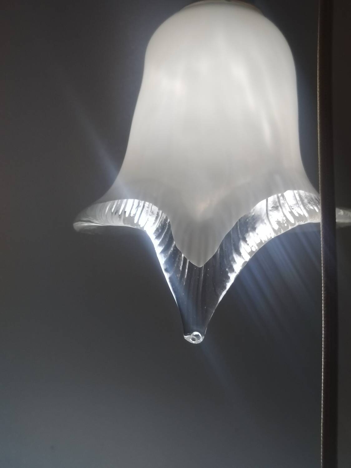 Murano calla lily cascade chandelier