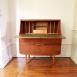 Vintage Scandinavian secretary in teak